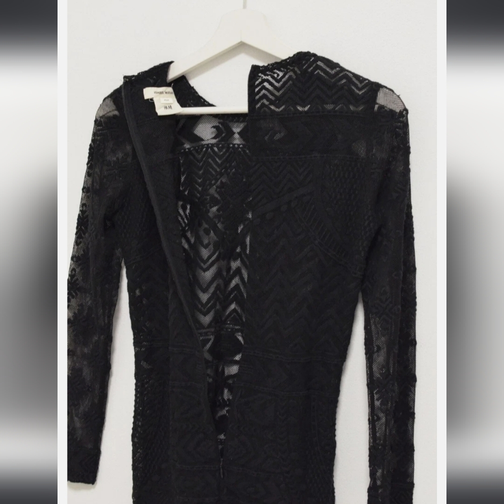 ISABEL MARANT Pour H&M Black Lace Sheer Patterned Top - New and Gorgeous! - Picture 5 of 16